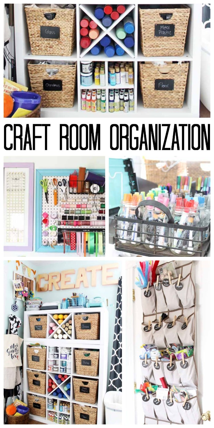 craft room organization pin image