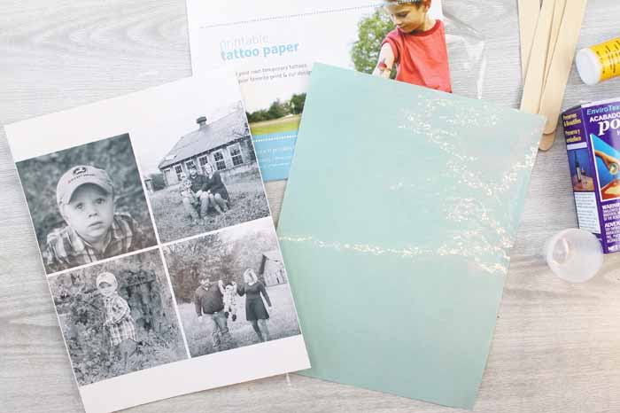 using tattoo paper to transfer photos to wood