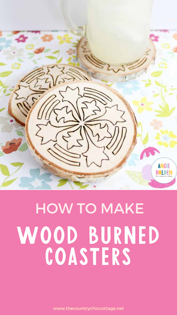 how to make wood burned coasters