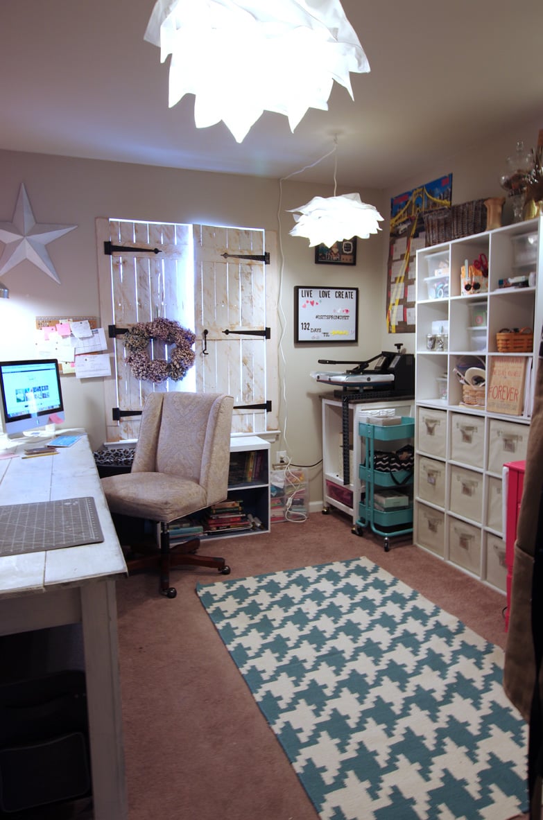 rustic craft room