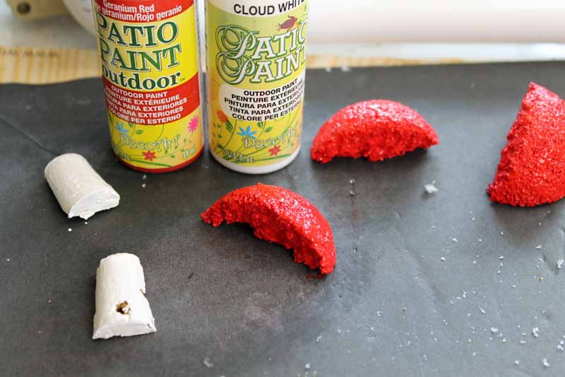 cut and paint styrofoam and wine corks