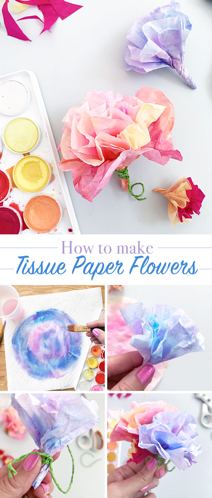 How To Make Tissue Paper Flowers - Cottage in the Oaks