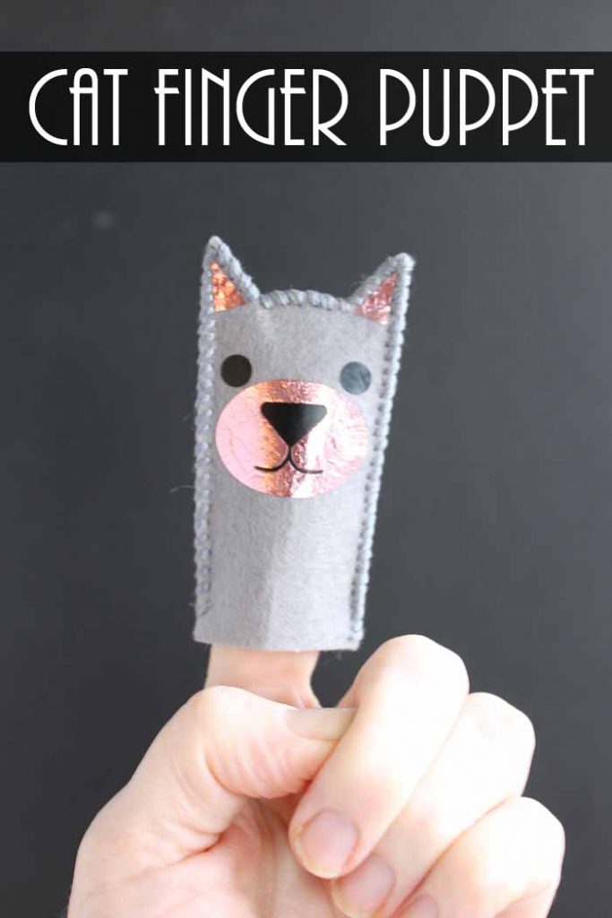 Cat Puppet Finger Puppets with Your Cricut Angie Holden The Country Chic Cottage