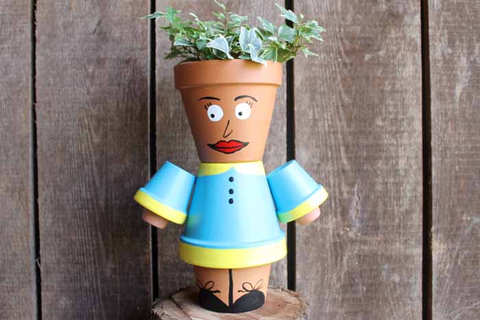 how to make flower pot people