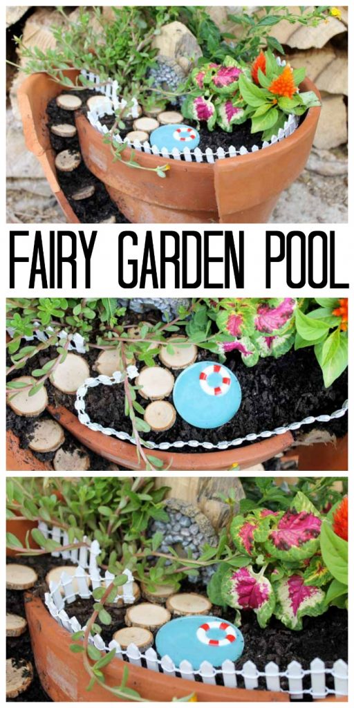 How to Make a Fairy Garden with a Pool Angie Holden The Country Chic