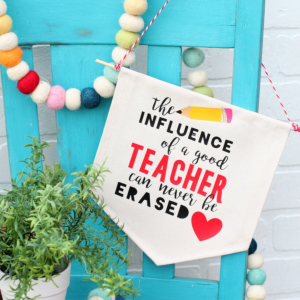 DIY Teacher Appreciation Pennant Banner by Giggles Galore