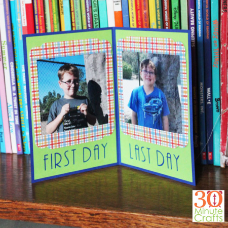 First Day and Last Day Photo Frame by 30 Minute Crafts