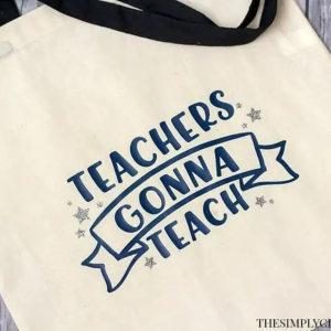 Free Teacher Appreciation SVG + Create a Tote Bag with Iron On by The Simply Crafted Life