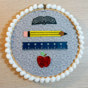 Teacher Gift Hoop Art by Albion Gould