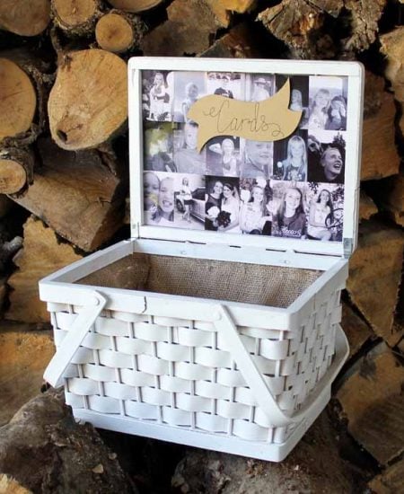 make a diy card box with pictures