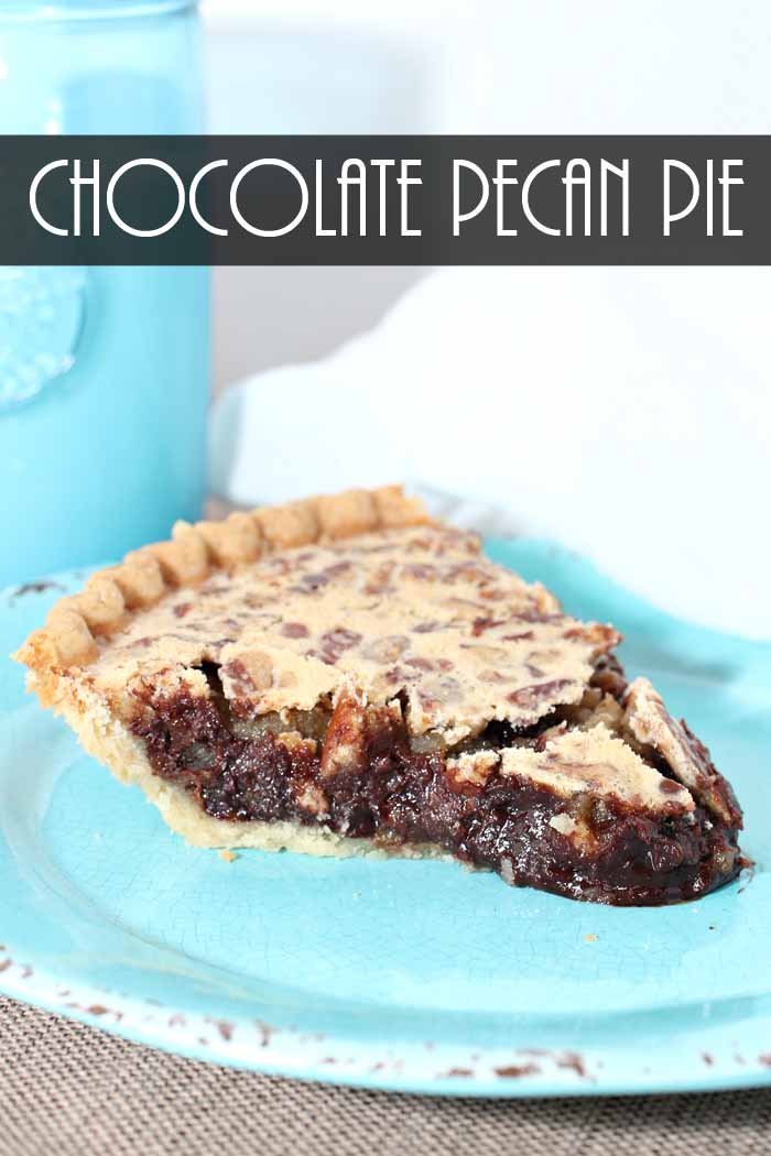 You will want to save this chocolate pecan pie recipe! It is perfect for anytime of the year!