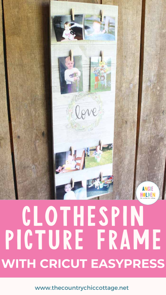 clothespin picture frame