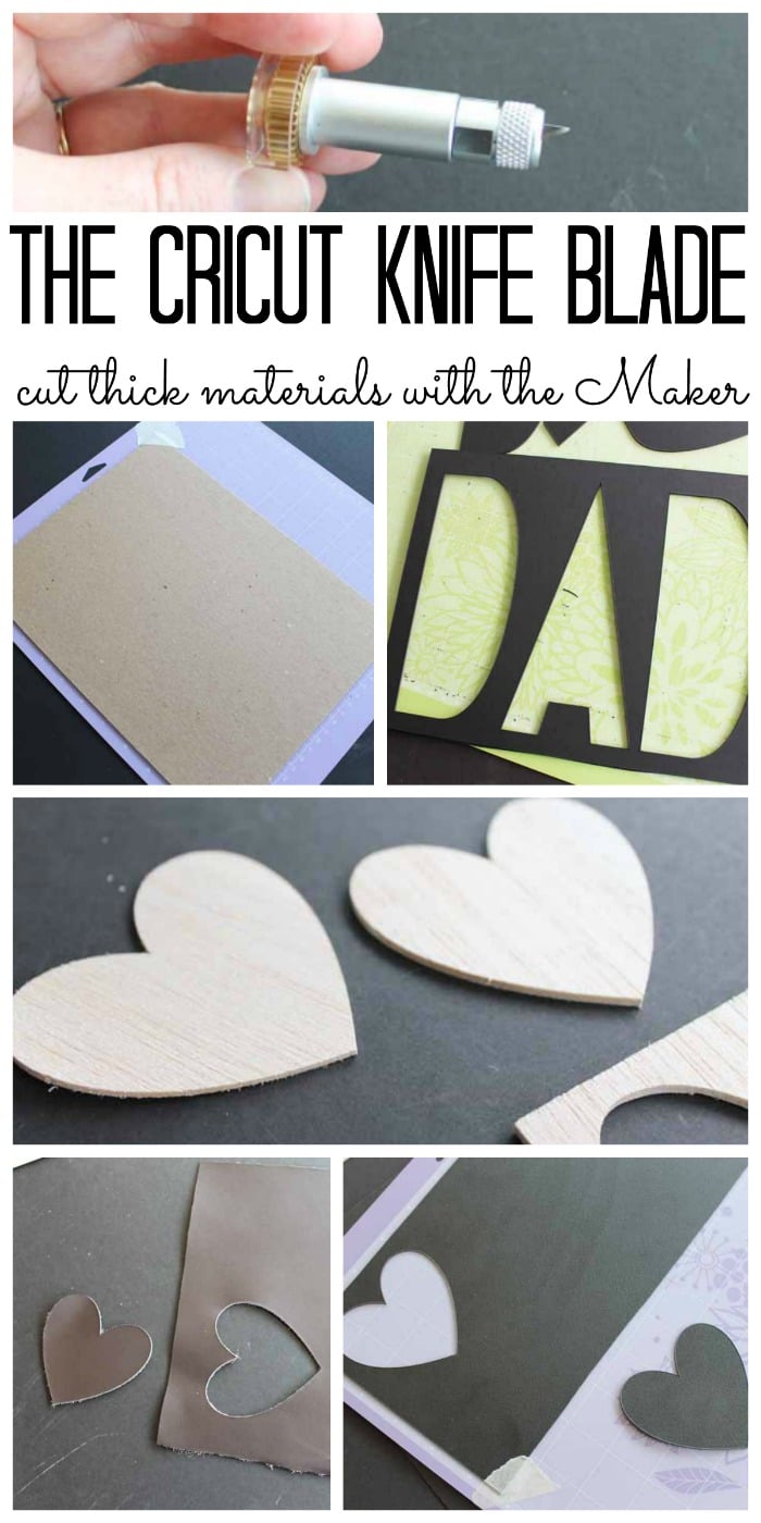 Cricut Knife Blade and Cutting Thick Materials with the Cricut