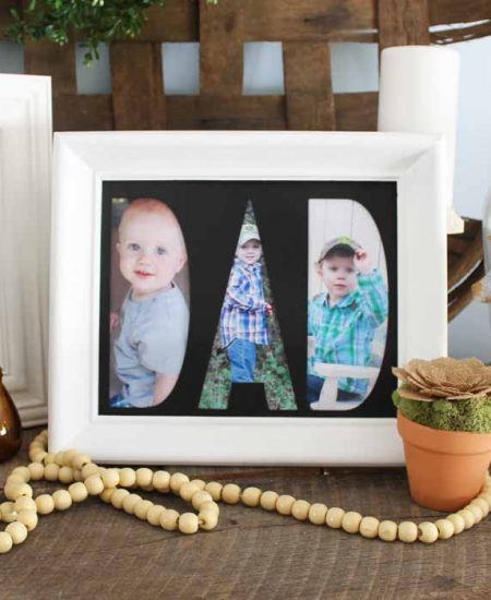 How to make custom mats for frames using your Cricut Maker and the knife blade! A quick and easy way to personalize a picture frame! Makes a great gift idea!