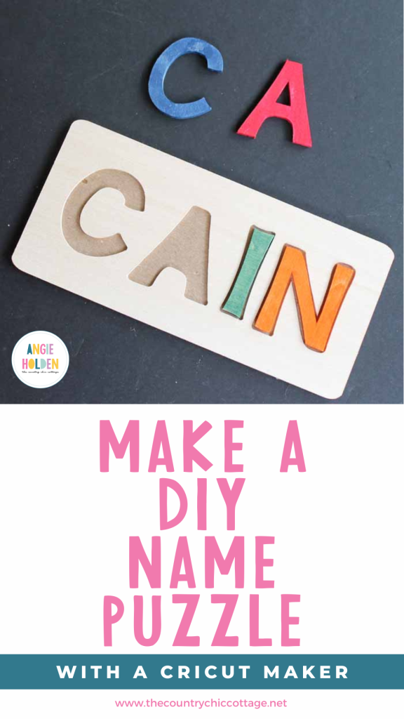 DIY name puzzle
