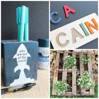 These wood craft ideas all take 15 minutes or less to make! Grab your supplies and get started with these wood DIY projects!