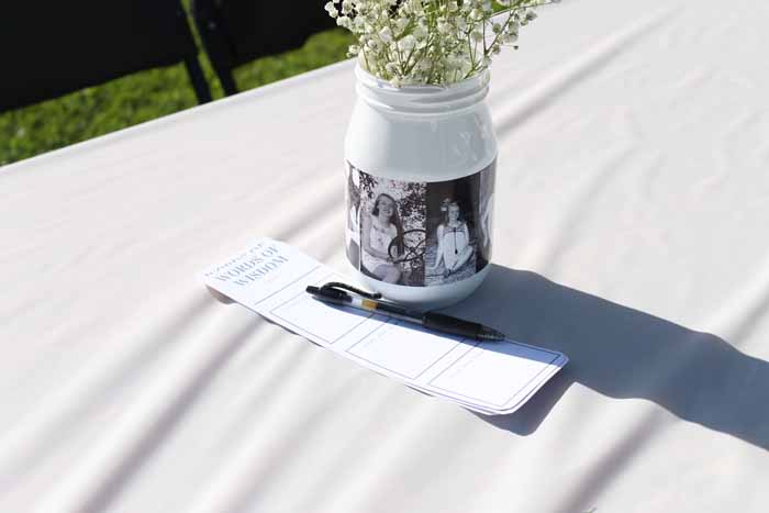 graduation advice cards on a table