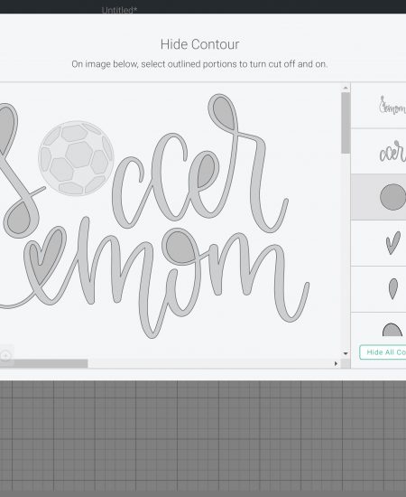 how to contour in Cricut Design Space