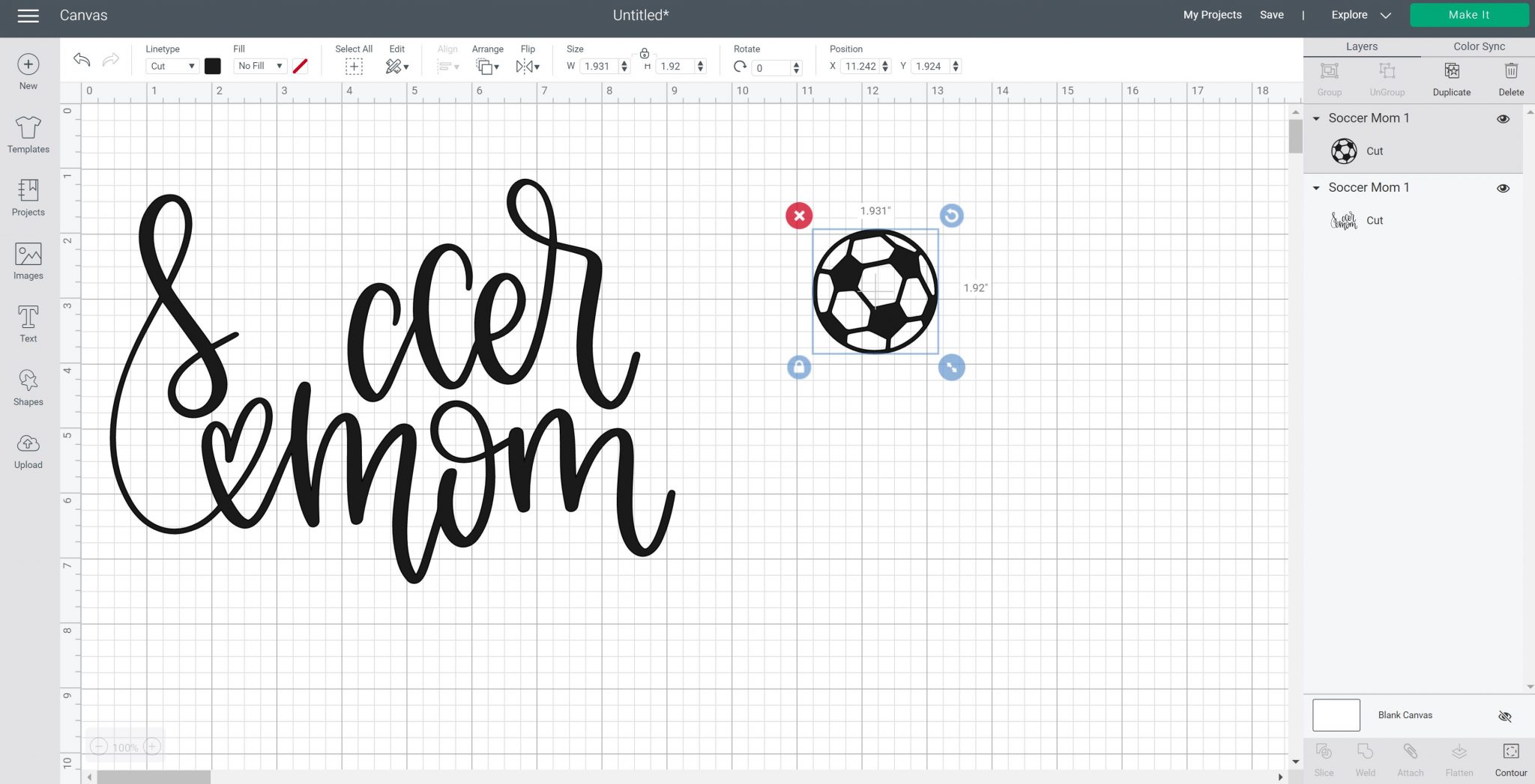 how to make layers in cricut design space