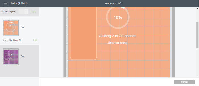 cutting basswood with multiple passes on a cricut maker