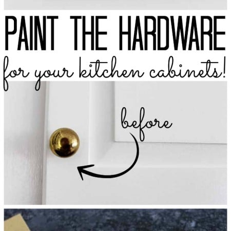 How to Paint Hardware or Metal Handles for Your Kitchen Cabinets ...