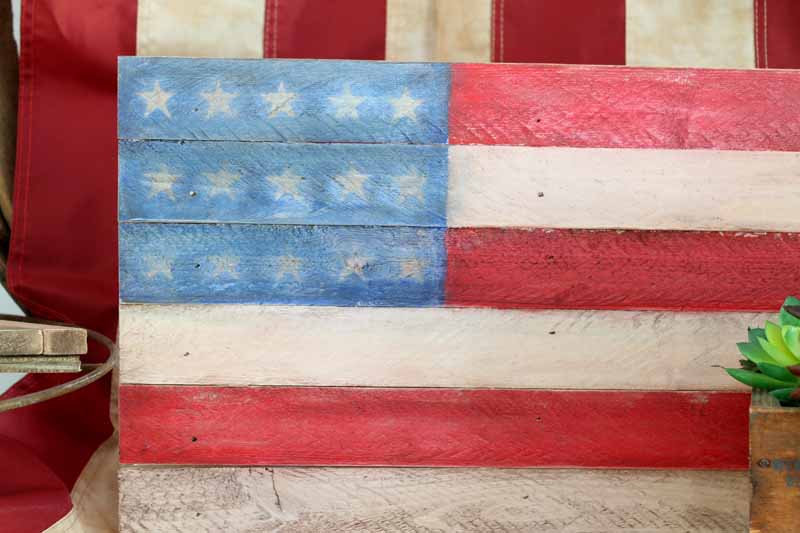 farmhouse wooden flag