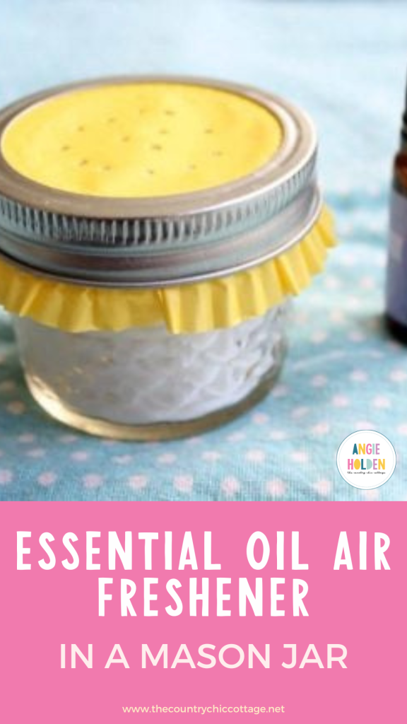 essential oil air freshener in a mason jar