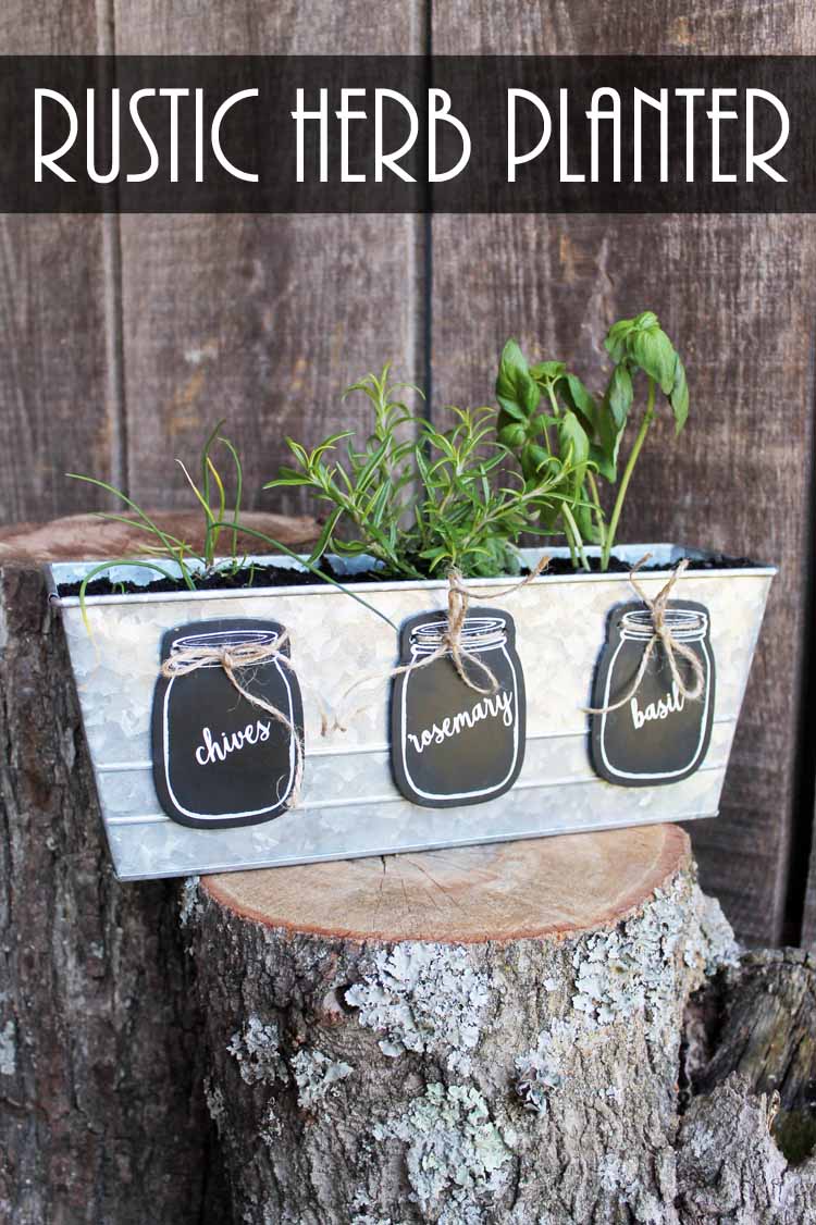 garden markers in a mason jar shape