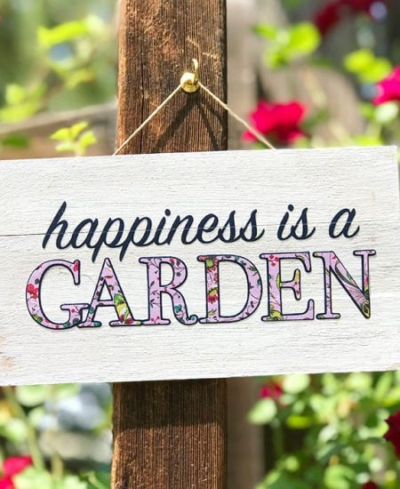 garden sign