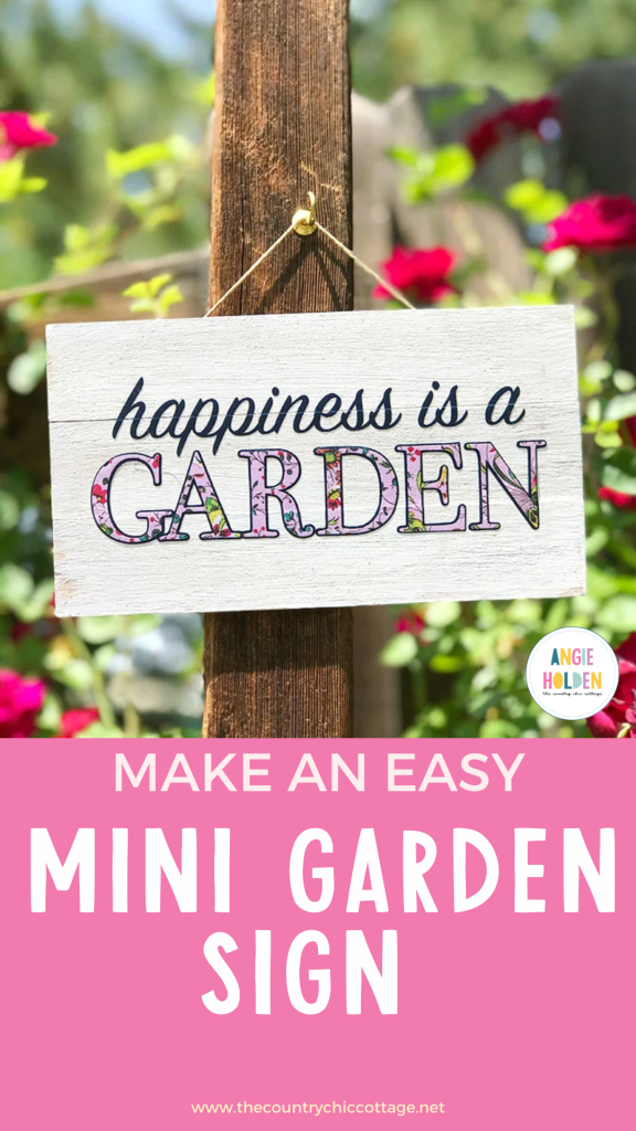 mini garden sign