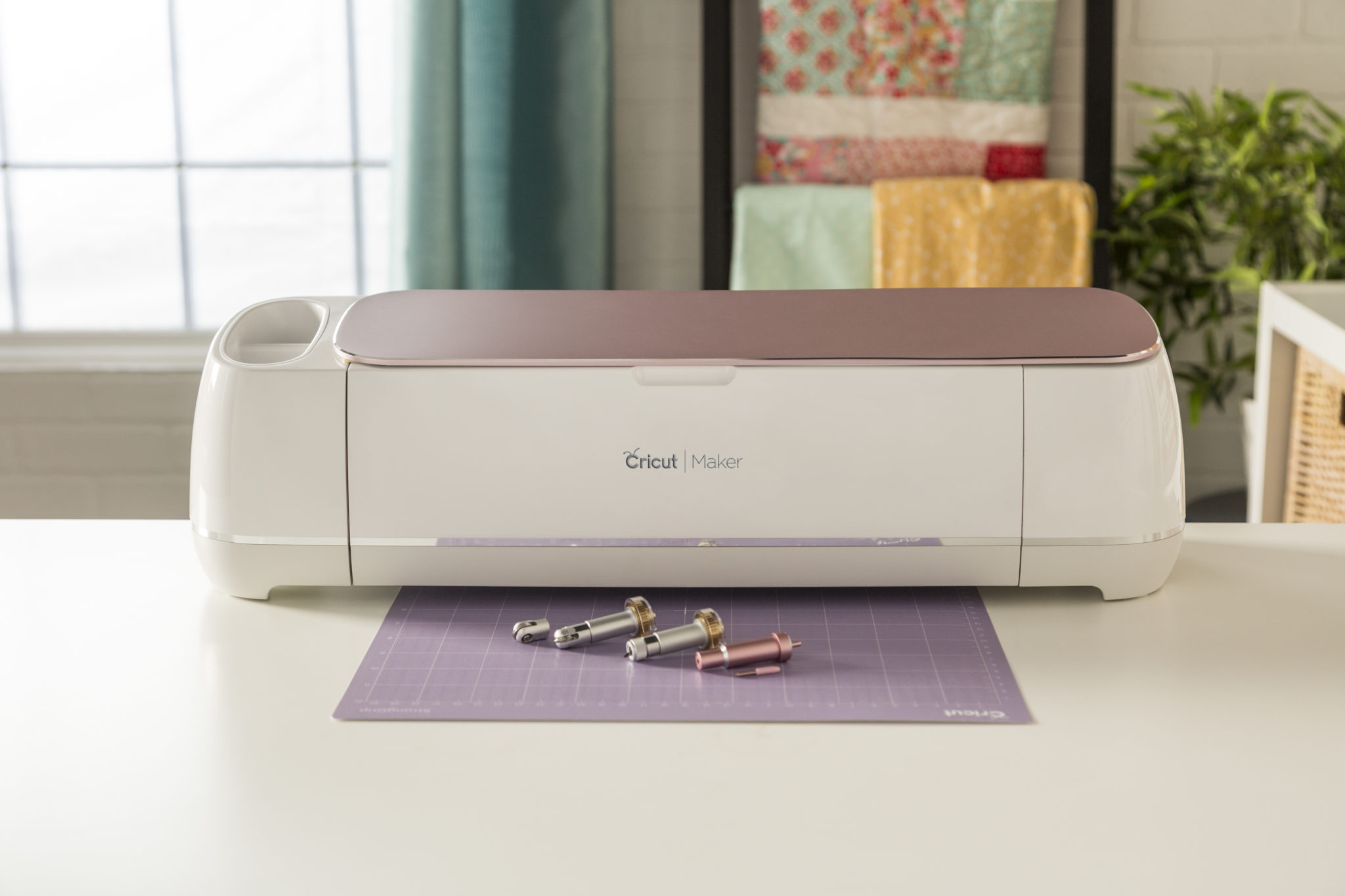 The new Rose Cricut Maker is a brand new color and includes new blade and cutting tools