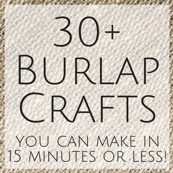 Burlap Decor and More: Over 30 Ideas for You - The Country Chic Cottage