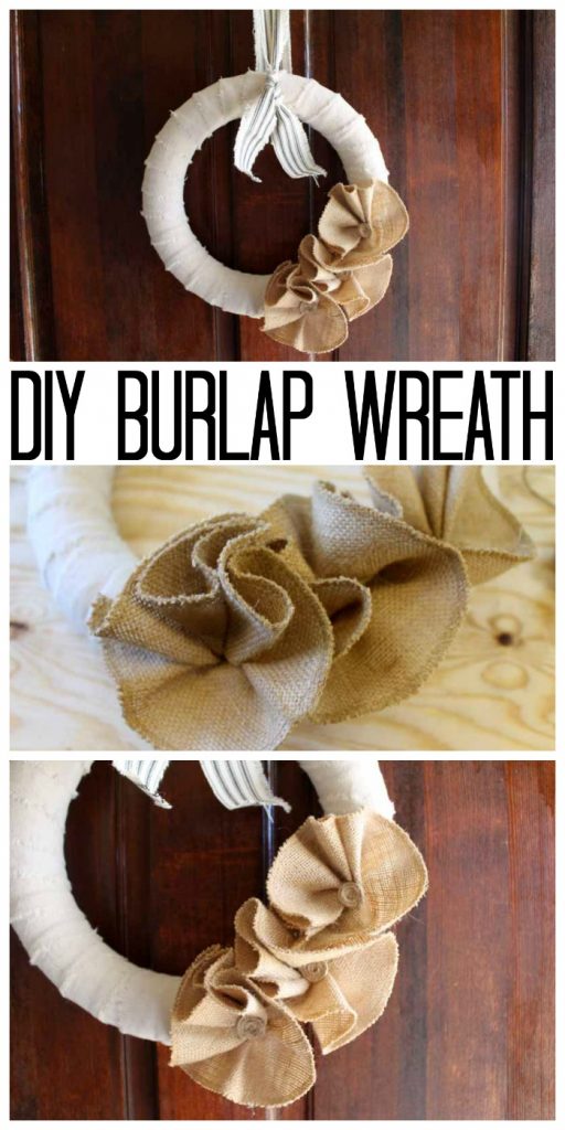 DIY Burlap Wreath for Valentine's Day with Bow Tutorial - Zucchini Sisters