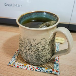 Burlap and felt coasters
