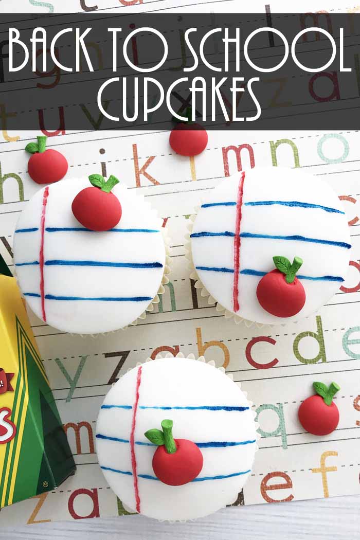 Make these back to school cupcakes for your little one! They will love eating these on the first day of school! Makes a great gift for teachers as well!