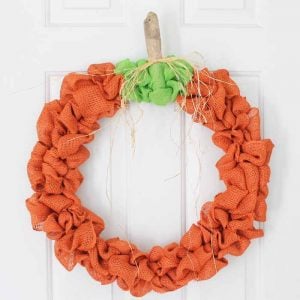 burlap fall wreath