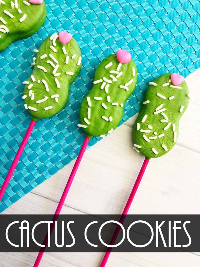 Make cactus cookies from Nutter Butters with this simple recipe idea!
