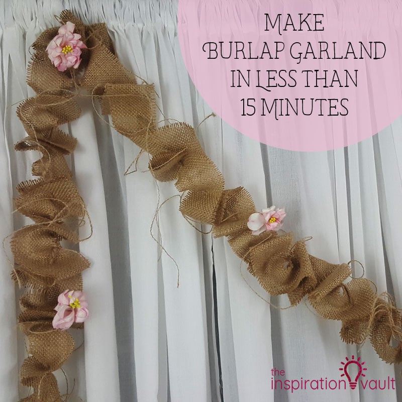 burlap garland