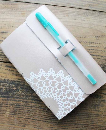 Make a DIY leather notebook with your Cricut Maker! Use the knife blade and scoring wheel like you have never used it before! Plus great deals from HSN on products to make this craft and gift idea!
