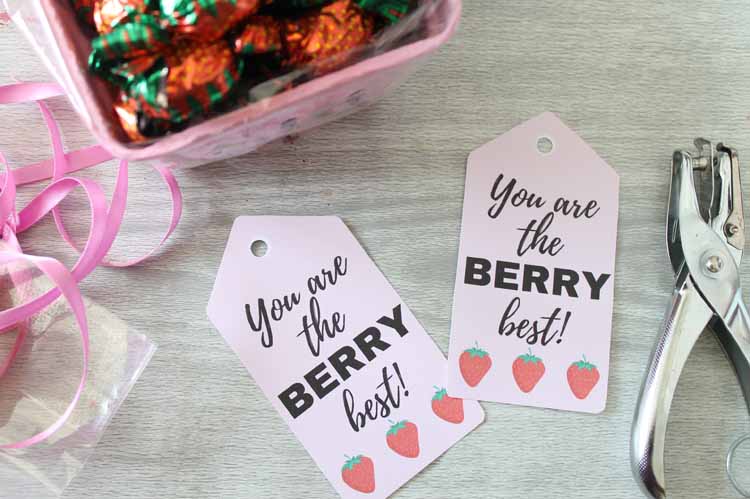 berry best tags cut from cardstock