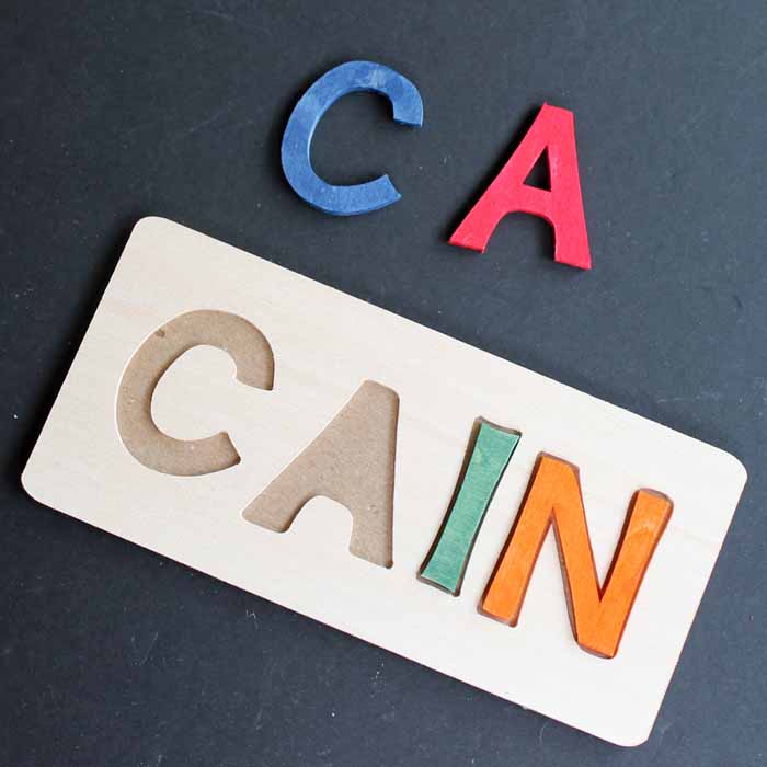 wood puzzle made with a Cricut maker