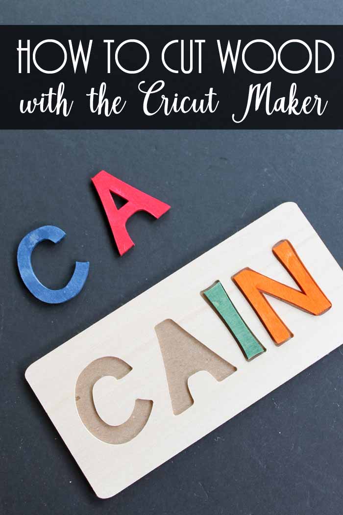 how to cut wood with the cricut maker