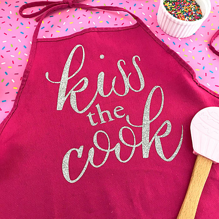 kiss the cook diy apron