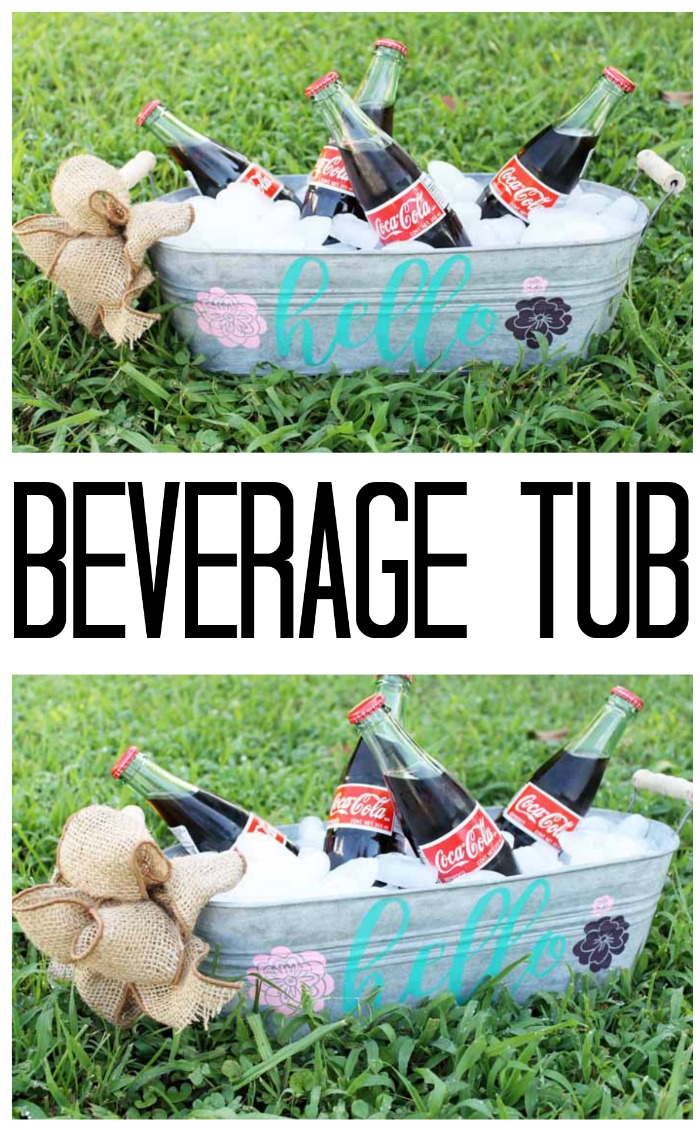 personalized beverage tub