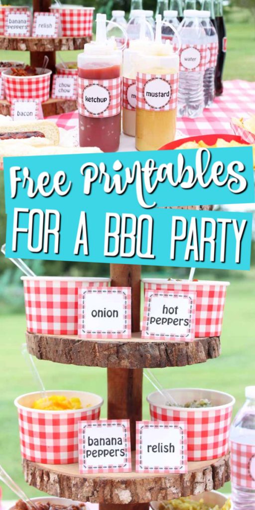 These free printable labels are perfect for a hot dog bar! Label your drinks, condiments, and more for your guests