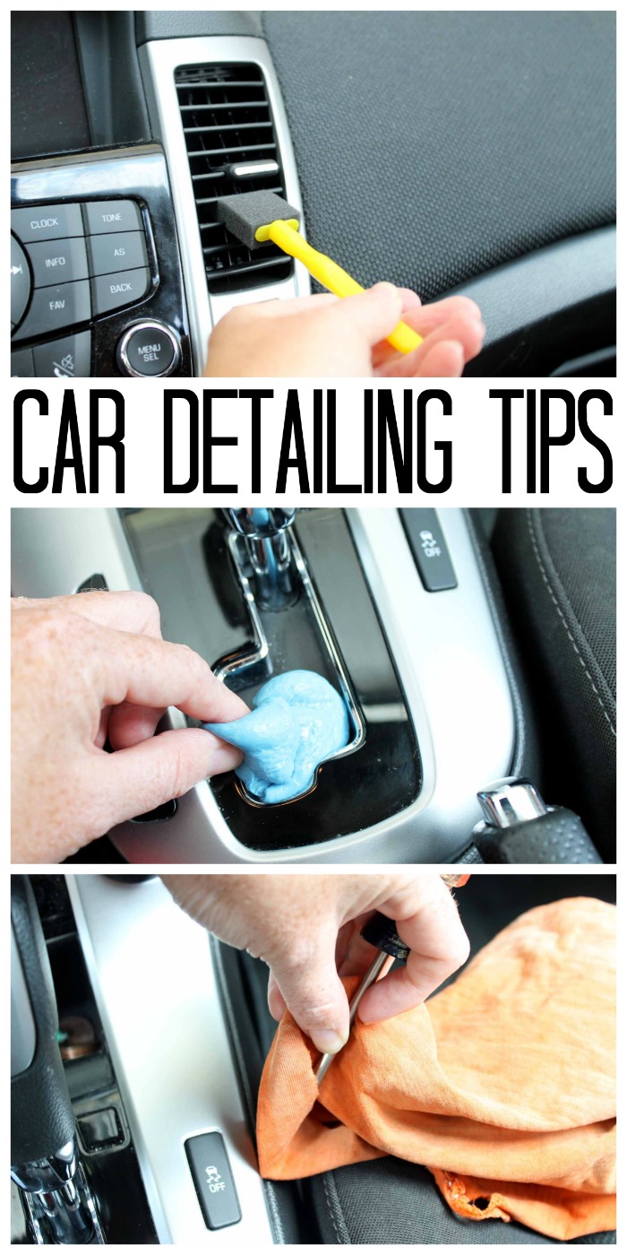 at home car detailing tips pin image