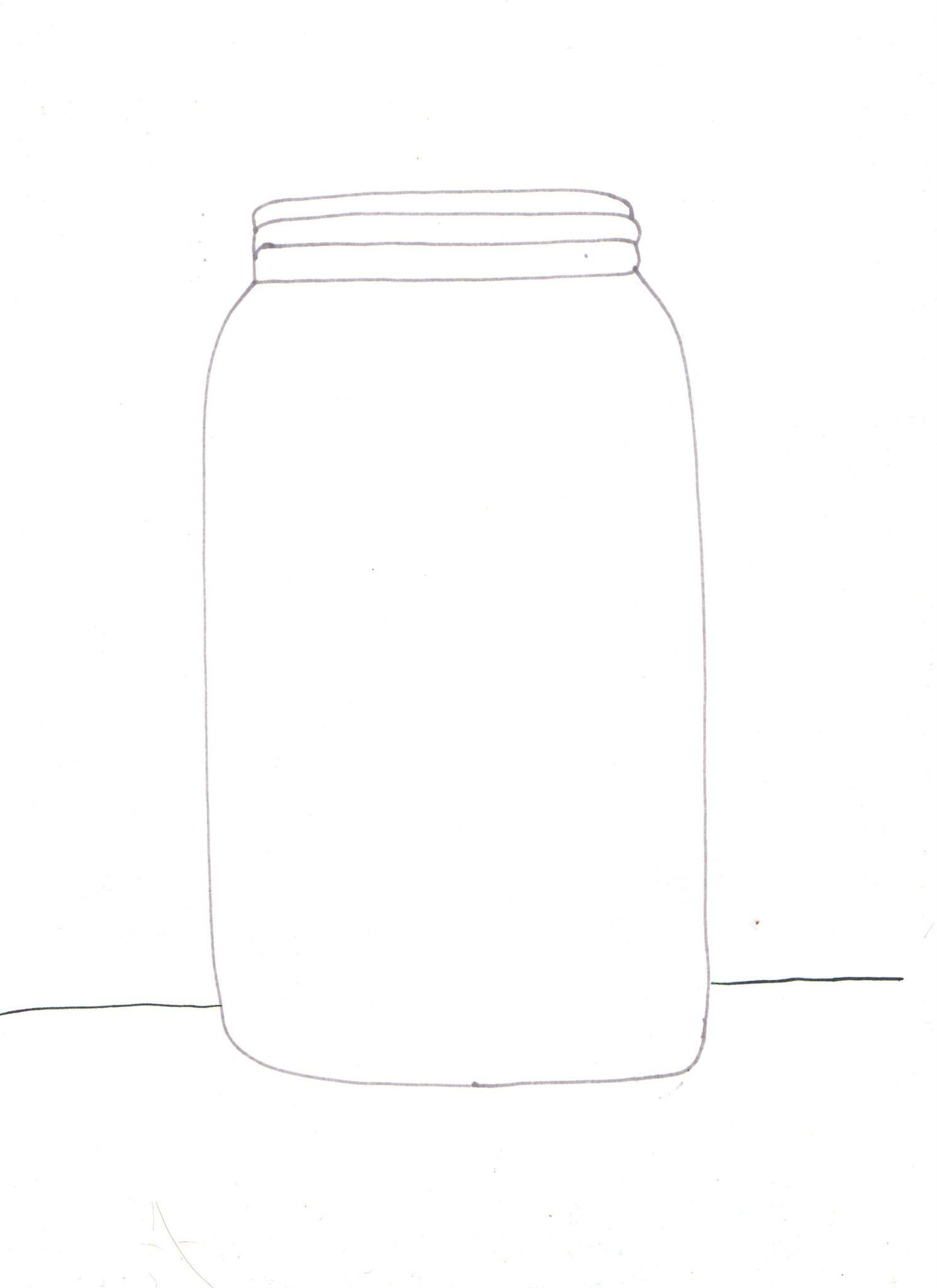 empty mason jar printable