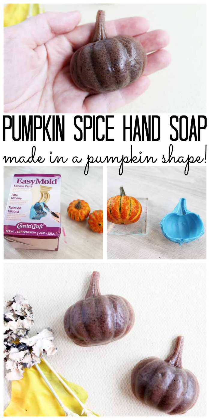 handmade soap in a pumpkin shape