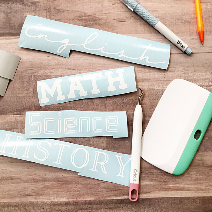 Personalize Back to School Supplies with Cricut Joy