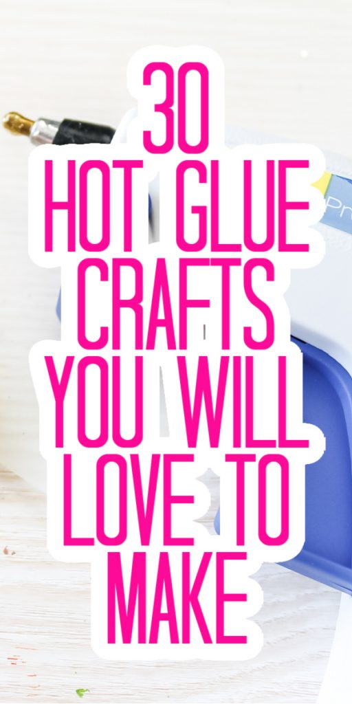 These quick and easy hot glue crafts can all be made in just 15 minutes or less! Give a few of these a try today! #crafts #hotglue #gluegun #hotgluegun